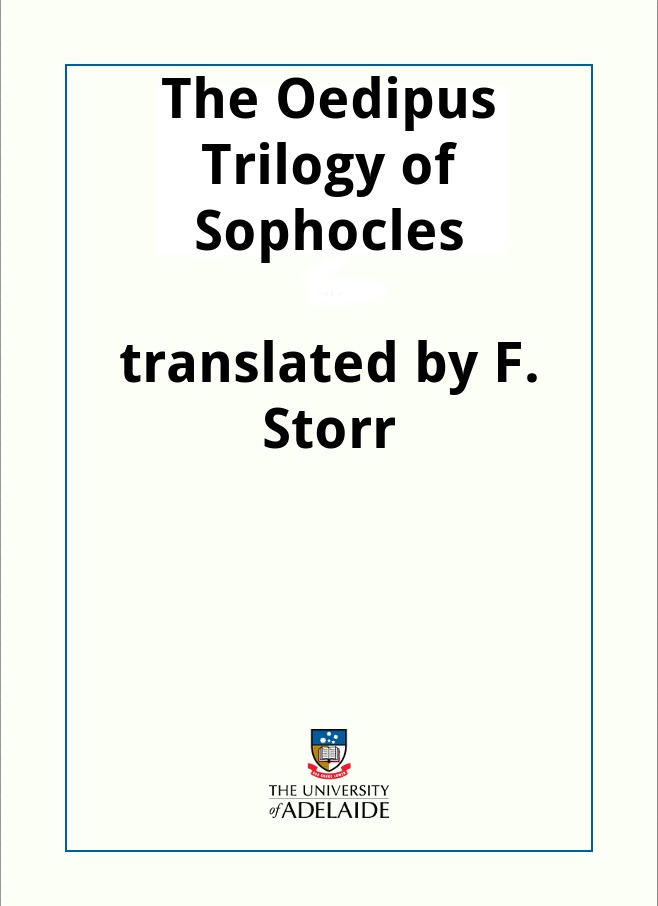 Sophocles oedipus cycle pdf